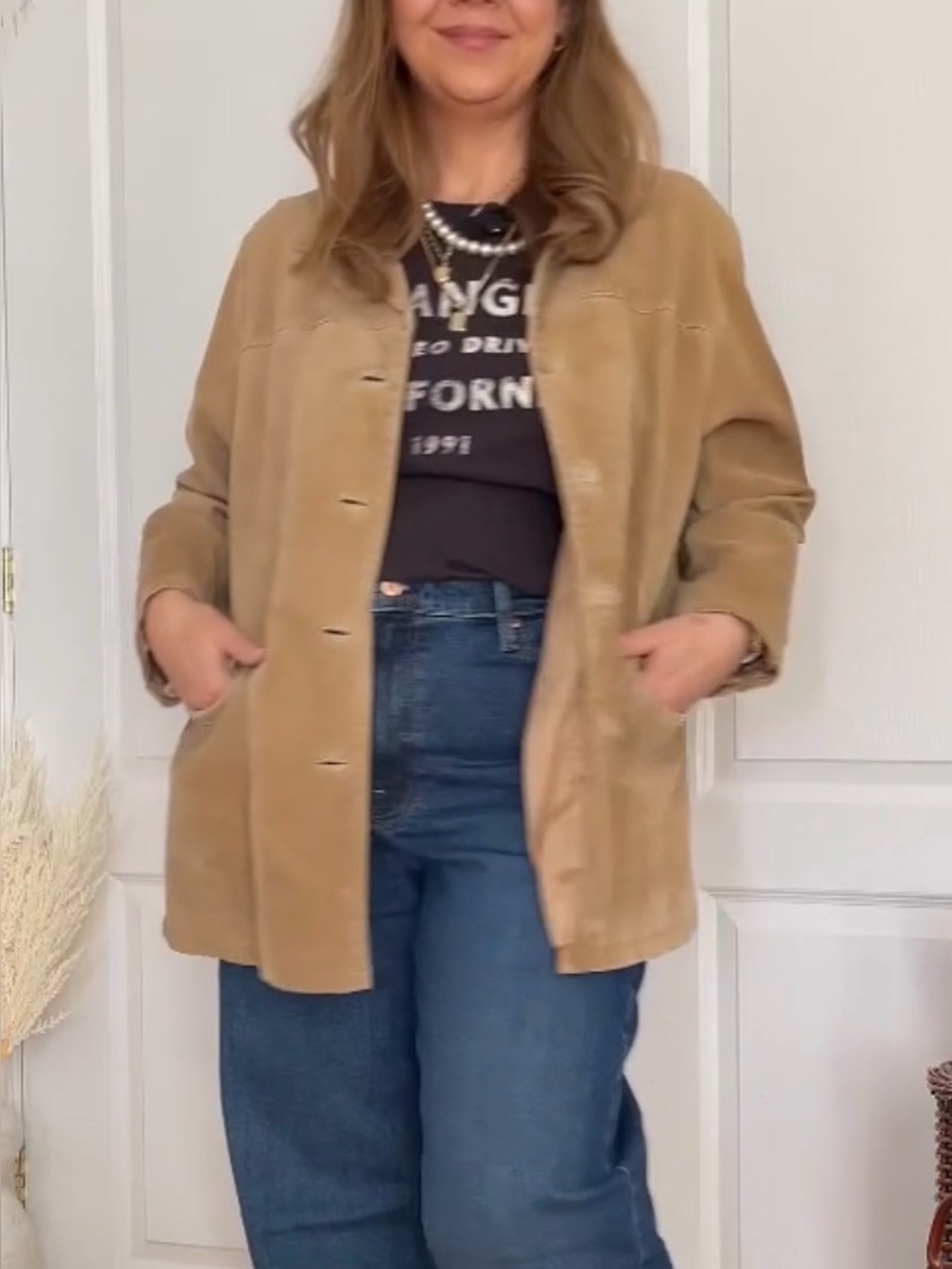 Eddie Bauer Tan Suede Jacket